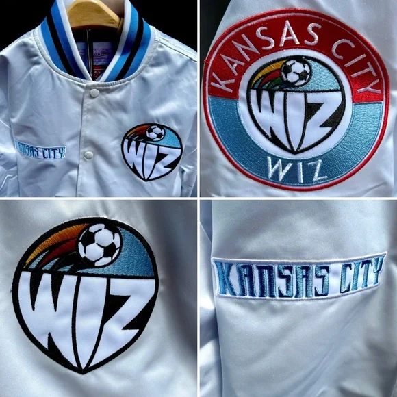 Mitchell & Ness: Kansas City Wizards Varsity Jacket- unisex- size SMALL